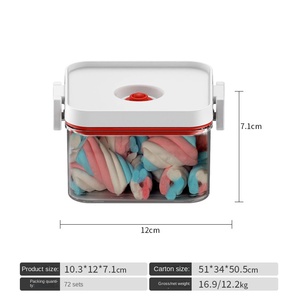 Latas selladas al vacío de calidad alimentaria, tanque de almacenamiento de plástico, refrigerador, caja de conservación de alimentos, enchufe eléctrico de bombeo al vacío de vino tinto - Product Image 5