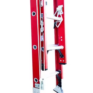 Công nghiệp 16ft 20ft Kính thiên văn cách điện sợi thủy tinh mở rộng thang đa năng FRP Vật liệu đôi trượt thang ngoài trời - Product Image 2