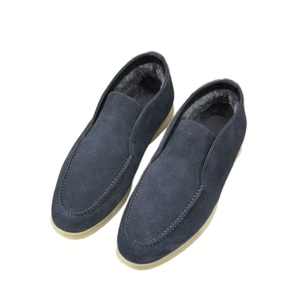Chaussures en cuir décontractées pour hommes, style italien, à enfiler, pour la marche en toute simplicité. - Product Image 3