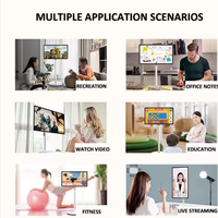 Écran tactile rotatif interactif intelligent de 21,5 pouces LCD LED blanc pour tablette mobile, moniteur Android 15 pour l'apprentissage