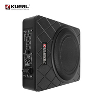 Subwoofer Auto Ultra-Fin Haute Puissance avec Grave Pur, Haut-Parleur à Cône Papier Simple Bobine pour Modification Audio Voiture 12V CC