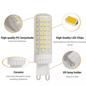 Ampoule LED G9 Mini Populaire AC120V, Lampes LED G9 120LM/W, Haute Luminosité, Économie d'Énergie, Source Lumineuse LED Sans Stroboscope - Product Image 4