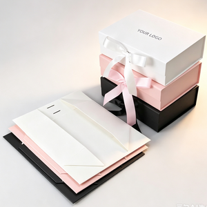 Customized Logo Foldable Magnetic Rigid Cardboard Packaging Paper Magnet Gift Box