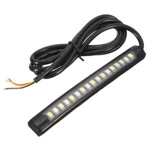 12v Flessibile Universale Rosso Ambra Moto Posteriore di <span class=keywords><strong>Stop</strong></span> del Freno di <span class=keywords><strong>Segnale</strong></span> di Girata di direzione a led strip moto licenza platelamp striscia - Product Image 1