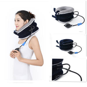 RUNDE Aufblasbare Halswirbelsäulen-Traktionsstütze mit Abnehmbarem Baumwollbezug zur Linderung von Nackenschmerzen - Product Image 3