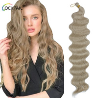 Extensions de cheveux synthétiques pour crochet ou tresses, fibre Kanekalon Futura résistante à la chaleur, cheveux ondulés pour crochet