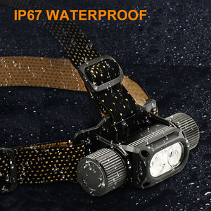 <strong>Super</strong> Bright 2000 LUMENS LED <strong>Headlamp</strong> Power Type-C USB Rechargeable Portable for Outdoor Camping Fishing Running - Product Image 4