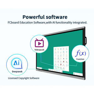 Hiseeview For 98-Inch 4K Smart LED Interactive Whiteboard Android+Windows OS 20-Point IR Touch Screen 400cd/m2 Brightness - Product Image 4