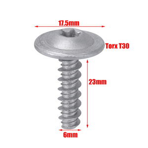 Tornillo para Panel de Puerta de Coche Winning Path Point, 6 mm x 23 mm, Torx T30, Hierro Cincado con Anillo de Sellado para BMW - Product Image 1