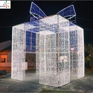 ไฟประดับตกแต่งคริสต์มาส กล่องของขวัญขนาดใหญ่ ไฟปีใหม่ สำหรับตกแต่งภายนอก - Product Image 6