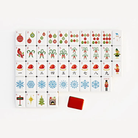 Ensemble de Mahjong Américain Vert Émeraude de Luxe en Gros, Tuiles Personnalisables à 4 Couches, Cadeau de Jeu de Table pour Fêtes de Noël