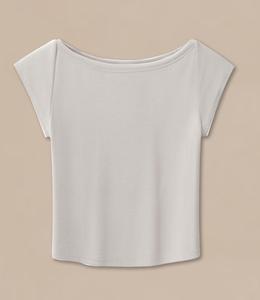 T-shirt court rétro en jersey tricoté brodé, coupe slim, style streetwear décontracté pour femme, avec épaulettes croisées et nœuds style Spice Girls - Product Image 6