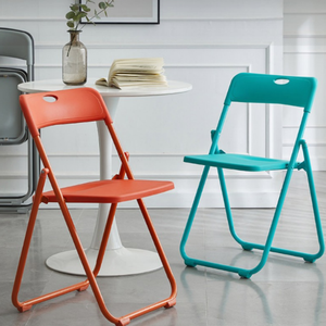 Silla Plegable Portátil de Plástico Moderna para Dormitorio de Estudiantes, Oficina en Casa y Uso en Exteriores - Product Image 6
