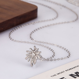 Ensemble de colliers en argent 925 sterling pour femmes, 3 pièces, collier ras du cou à collier à pendentif, colliers superposables, coffret cadeau, vente en gros - Product Image 1
