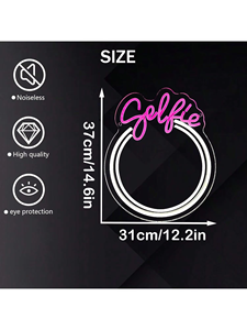 1pc Lumière LED néon murale à intensité variable avec cadre en plastique pour miroir, décoration de mariage, selfie, maquillage, chambre, fête 60 80 5V - Product Image 2