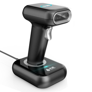 Escáner de código de barras inalámbrico 2D QR, WHS-26, con cuna, para logística de venta al por menor, supermercado, rendimiento - Product Image 1