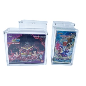 Boîte de protection transparente pour boîte de <span class=keywords><strong>booster</strong></span> de la 1ère édition de Pokémon, boîte de protection transparente pour cartes TCG, boîte de présentation en acrylique - Product Image 4