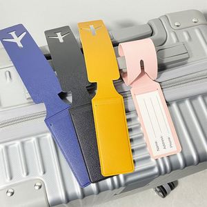 Accessoires de voyage en cuir PU, étiquette à bagages personnalisée en forme d'avion, tendance - Product Image 2