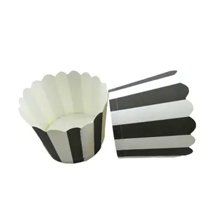 Wholesale Top Trending 6*5.5cm Stripe Baking Tools Paper Holder Cake Cardboard Mold Muffin Cupcake Birthday Party