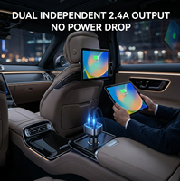 Cargador de Coche Doble USB de 4.8A de Fábrica, Fabricante Verificado, Adaptador de Vehículo de 24W con Logotipo Personalizado