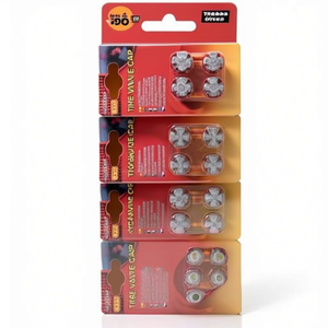 Tapas de válvula de neumático con diseños variados, paquete de 4 para uso en automóviles, camiones y motocicletas - Product Image 2