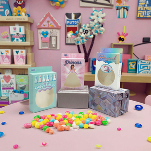 Tùy Chỉnh Kẹo Đường Hiển Thị Hộp Giấy Với Cửa Sổ Lỗ Hình Dạng Sáng Tạo Cô Gái Món Quà Giáng Sinh Bán Buôn Bao Bì Doanh Nghiệp Nhỏ - Product Image 1