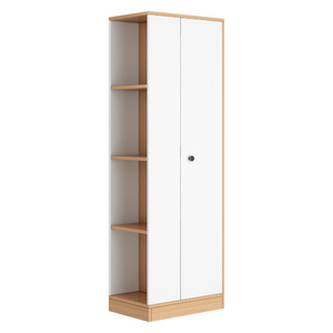 <span class=keywords><strong>Armadio</strong></span> ad Angolo a Una Porta, Facile Montaggio e Stoccaggio per Camere <span class=keywords><strong>da</strong></span> <span class=keywords><strong>Letto</strong></span> o Stanze in Affitto, Materiale MDF Durevole - Product Image 2