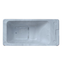 Nouvelle Baignoire Autoportante en Acrylique 2026 avec Mode Chaud/Froid et Massage Intégré, Refroidisseur de Glace Intégré, Spa Moderne et Minimaliste