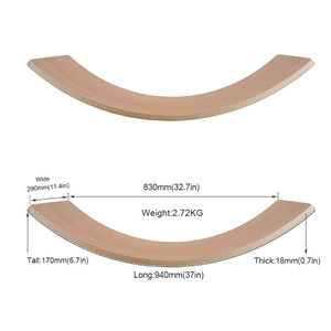 Planche d'équilibre en bois pour adultes et enfants, personnalisable, pour entraînement sportif, jeu Montessori, style Balayage, vente en gros - Product Image 3