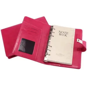 Torna a scuola prodotti personalizzato piccolo giornale stampa del libro Notebook Quaderno di Carta Riciclata Rosso In Pelle Per Notebook Note book