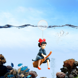 Miyazaki Little Witch Umwelt freundliche PVC schwimmende Verzierung Aquarium dekorative & Aquarium Kunststoff Harz Dekoration - Product Image 3