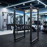 Rack de potencia comercial, rack de sentadillas, equipo de gimnasio, jaula de pesas para entrenamiento de fuerza, barra de dominadas, fitness