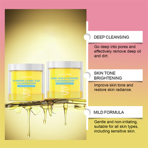Jaysuing 55 piezas cúrcuma Ácido Kójico almohadillas <span class=keywords><strong>de</strong></span> limpieza <span class=keywords><strong>lavado</strong></span> <span class=keywords><strong>de</strong></span> cara exfoliante brillo acné reducción 60 piezas almohadillas <span class=keywords><strong>de</strong></span> limpieza para la cara - Product Image 4