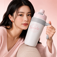 Bouteille Sportive Isotherme Grande Capacité 900ml en Acier Inoxydable à Double Paroi avec Paille, Tasse de Bureau pour Boissons Froides, Sublimation