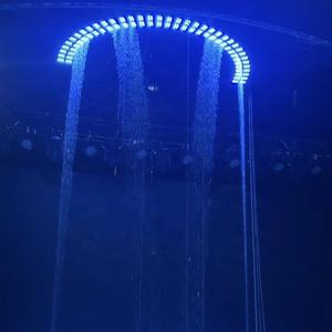 2023NEW rideau d'eau graphique numérique rond <span class=keywords><strong>fontaine</strong></span> musicale rideau de pluie pour scène d'événements - Product Image 1