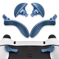 EXtremeRate Interchangeable 4 PCS Metal Back Button Back Paddles pour PS5 Edge Controller