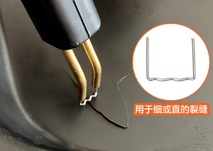 Machine de réparation de pare-chocs de marque originale Pistolet de soudage en plastique avec <span class=keywords><strong>clou</strong></span> pour appareil photo et écouteurs Outils de réparation en plastique portables - Product Image 6