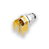 CE RoHS de alta calidad al por mayor chapado en oro de montaje en Panel de 90 grados en ángulo PCB IP68 M8 A-code macho receptáculo M8 conector de 6 pines