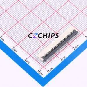CAX-AFC01-45XCB-H2.0 FFC/FPC Connector SMD,P=0.5mm,Horizontal Mount Connector Flip Cover Type Bottom Contact 45P 0.5mm - Product Image 1
