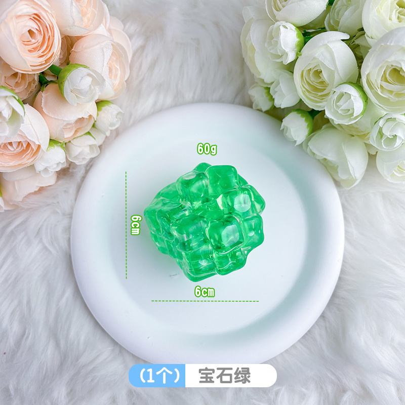 Balle bruyante [carré vert] 6cm