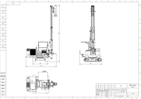 Pile driver solaire hydraulique sur chenilles pour grandes centrales photovoltaïques – Produit de forage de pieux hélicoïdaux solaires au sol