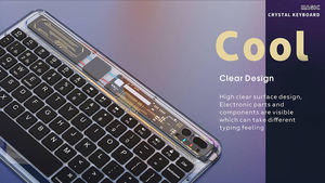 Teclado Bluetooth Transparente para Tablet, Mini Teclado Inalámbrico Bluetooth Original para iPad, Proveedores de Tablets Samsung 9 - Product Image 3