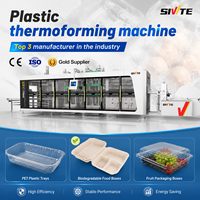 Moteur de machine à fabriquer des plats en PP/PS/PET/EPS |   Plats jetables pour fruits et en-cas à emporter, haute productivité, thermoformage, Sivite