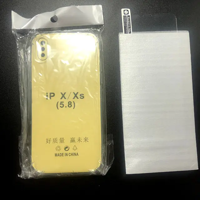 Cassa del telefono a buon mercato all'ingrosso con protezione dello schermo Ultra-sottile trasparente in silicone morbido TPU custodia Mobile regalo gratuito per iPhone