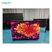 Table d'affichage LED compacte VISLAT P1.53 P1.86 P2.5 pour festivals de musique, bars nocturnes, postes de travail mobiles et événements – Support couleur pleine résolution