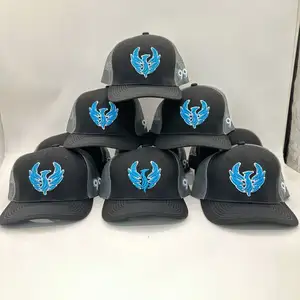 Tùy Chỉnh Trống Chất Lượng Cao Trucker Lưới Gorras Tùy Chỉnh T-Shirt Polo Dệt Vá Richardson 112 Trucker Mũ Và T Áo Sơ Mi