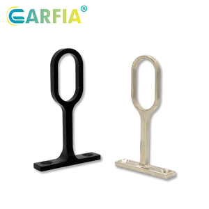 Soporte de Varilla para Armario <span class=keywords><strong>Garfia</strong></span> de Aleación de Zinc, Soporte Ovalado para Barra de Armario de 15 mm x 30 mm - Product Image 4