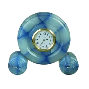 Professional Manufactures Lightweight Onyx Clock In Custom Shapes Available Onyx Clock Made With Natural Stone
