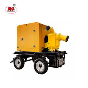 Pompe à <span class=keywords><strong>eau</strong></span> diesel à grande capacité anti-colmatage pour <span class=keywords><strong>eau</strong></span> de mer - Pompe auto-amorçante mobile personnalisable pour la lutte contre les inondations - Product Image 1