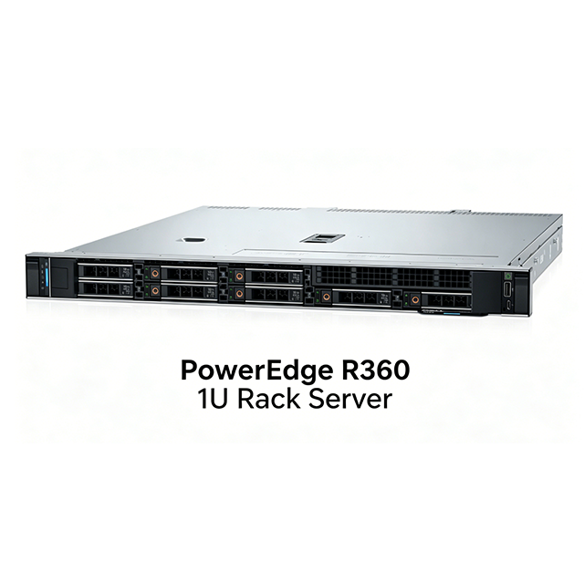 PowerEdge R360 1U Rack Server Xeon E-2414 16GB 480GB SSD Enterprise in Stock 3-Year Warranty